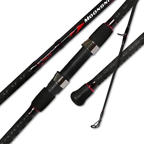 Fiblink 10' Surf Casting Baitcasting Fishing Rod - 2-Piece Carbon Fiber Travel