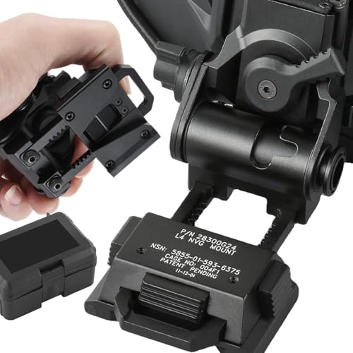 HTPREC Black G24 Night Vision Goggle Mount for PVS14/15/18 | Adjustable Helmet Adapter