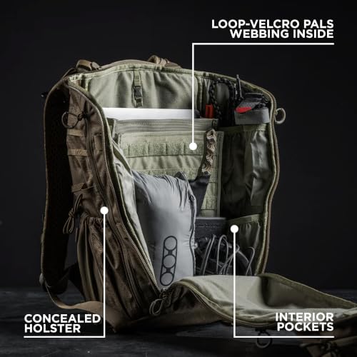 Eberlestock Switchblade Tactical Pack - Low Profile EDC Backpack in Grey/Green