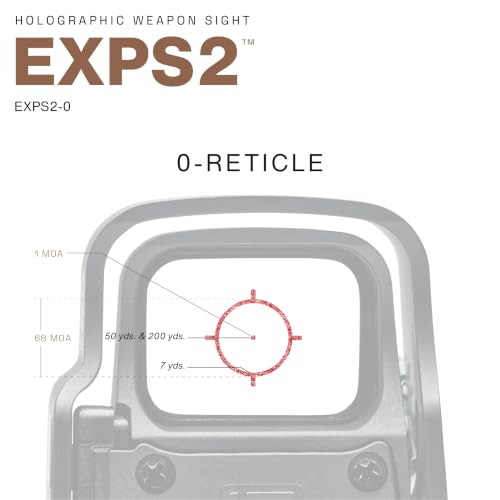 EOTECH EXPS2-0 Holographic Weapon Sight - Red Dot & Precision Reticle