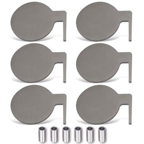 maXpeedingrods 6Pcs AR500 Steel Dueling Tree Target Paddles - Grey
