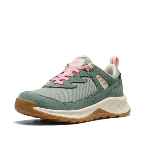 Kids Waterproof Hiking Shoes - Unisex Hightrail Low with Support & Breathability - Lily Pad & Cashmere Rose, Big Kid