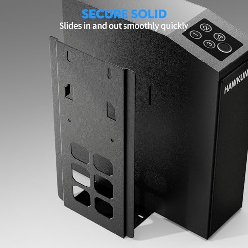 Biometric Gun Safe for Handgun with Passcode Key - Nightstand Safe, Quick Access