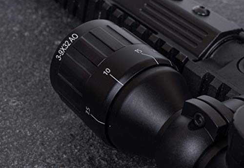 Monstrum 3-9x32 AO Rifle Scope with Illuminated Range Finder & Parallax