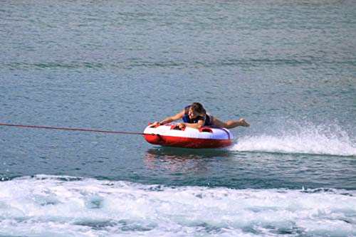 Airhead Hot Shot Towable Tube for Water Sports 1-2 Rider Inflatable Boat Tube