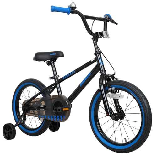 WEIZE Nighthawk 16 Inch Kids Bike for Boys & Girls Ages 4-12 — Lightweight & Easy to Handle