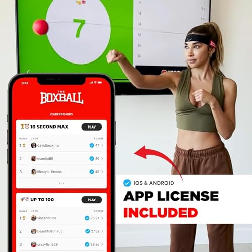 Boxbollen Reflex Ball Green - Hand Eye Coordination Boxing Exercise & Christmas Gift