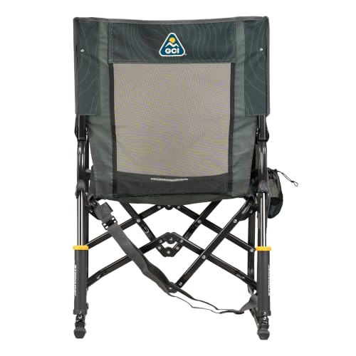 GCI Outdoor Stowaway Rocker - Hunter Topo Portable Outdoor Rocking Chair