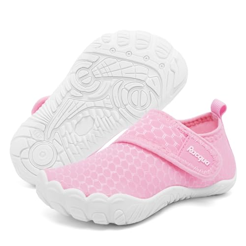 Toddler Water Shoes Boys Girls Non-Slip Quick Dry Breathable Beach Footwear Pink 10 Wzk168