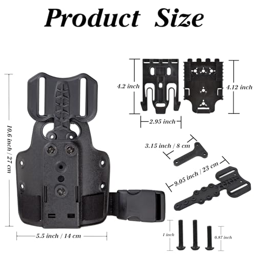 Black Drop Flex Adapter and QLS 19 22 System Kit for Tactical Holsters