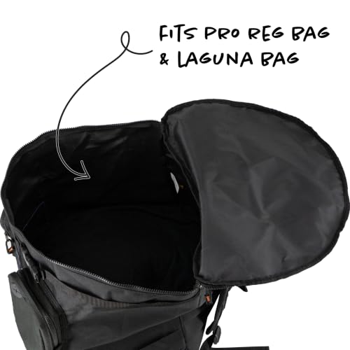 AKONA Black Globetrotter 58L Dive Travel Backpack for Scuba & Snorkeling Gear