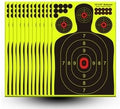 Silhouette Splatter Targets by [Brand Name] - Bright Fluorescent Yellow for Easy Visibility | 12x18 Inch for BB Guns & Airguns