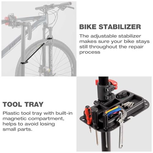 CXWXC Bike Repair Stand F - Portable Bicycle Maintenance Stand, Max 66lbs