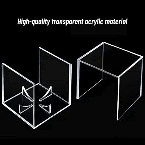 Skiennix 12 Pack Acrylic Display Boxes - UV Protected Clear Cases for Baseball Memorabilia & Autograph Balls