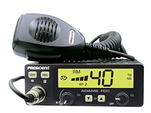 CB Radio with Large 7-Color LCD Display Programmable EMG Shortcut Talkback