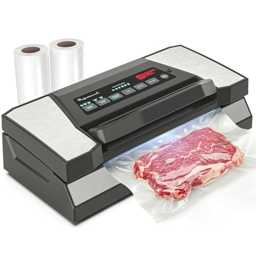 Premium Vacuum Sealer Machine - Food Saver with Jar & Canister Attachments, Handle, Cutter, Moist & Dry Modes