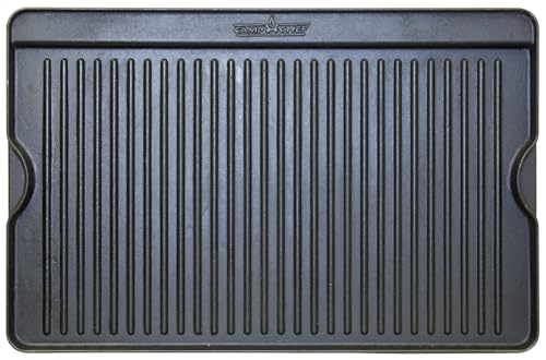 Cast Iron Reversible Griddle 16 x 24 inch Non-Stick Flat & Ribbed Sides