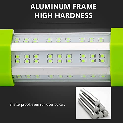 130W Waterproof Green Underwater Fishing Light with 25ft Wire & Battery Clips - Night Attractant