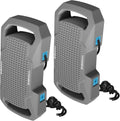 2 Pack Gray EVA Boat Fenders for Docking & Protection, Fits Yachts & Small Boats