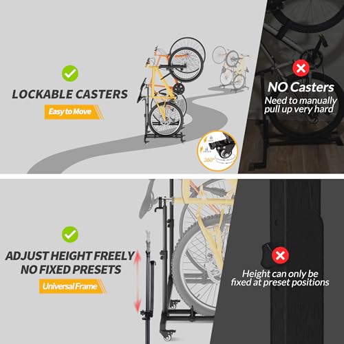 Sttoraboks 2 Pack Vertical Bike Racks for Garage, Fits Bikes Up to 29"