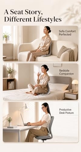 Ergonomic Lumbar Support Cushion for Back Pain Relief - Gray