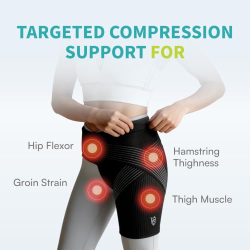 Vital Salveo Graphene Hip Brace Small – Adjustable Compression Support for Hip Pain Relief