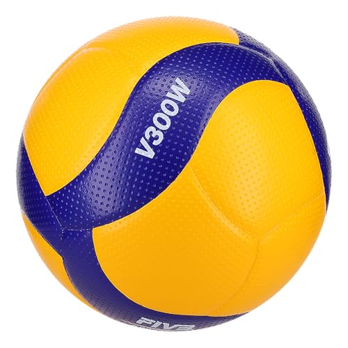 Mikasa Indoor Volleyball V300W - Size 5 Official Game Ball for Competition & Practice