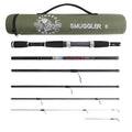 Rigged & Ready Smuggler 6 Travel Fishing Rod & Reel Combo 2 Tips, Compact Case