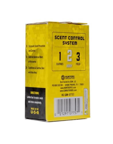Scent-A-Way MAX Bar Body Soap 3.5 Oz Pack of 2 - Odorless Hunting Soap