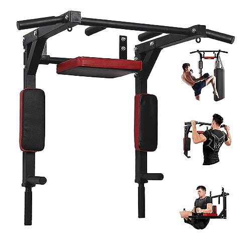 PLKO Type A Wall Mounted Pull Up Bar - Heavy Duty Fitness Equipment for Upper Body Workout