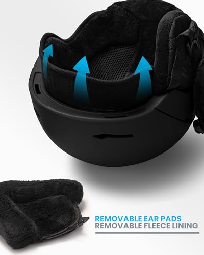OutdoorMaster ELK MIPS Ski & Snowboard Helmet Set with OTG Goggles - Matte Black, Large