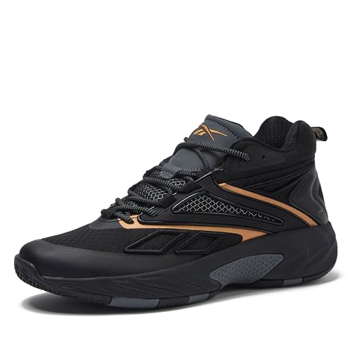Reebok Zone Breaker High Top Basketball Sneakers for Men - Black/Black, Size 11