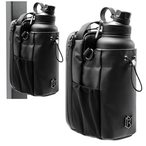 Magnetic Bottle Sling Bag for Men & Women - Black, 46 oz Capacity