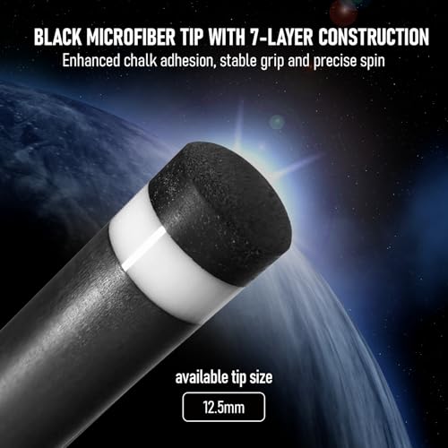 5/16-18 Carbon Fiber Billiard Cue Shaft for Beginners - Low Deflection