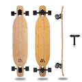 Magneto Bamboo Drop Through Longboard for Cruising Carving & Dancing - Flexible Deck