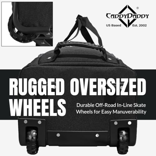 Gray CaddyDaddy Enforcer Golf Travel Bag - Crush-Resistant Hard Top, Heavy Padding