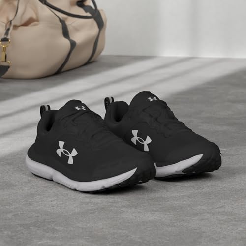 Under Armour Women's Charged Assert 10 Running Shoes - Black/White, Size 7.5