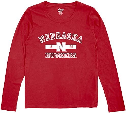 Nebraska Cornhuskers Long Sleeve NCAA Women's T-Shirt - Team Color