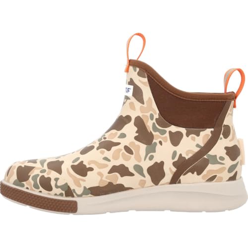 Men's Ankle Deck Boot Sport - Duck Camo, Lightweight, Slip-Resistant