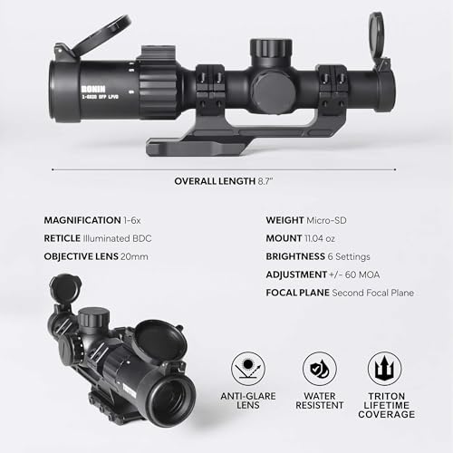 Triton Ronin 1-6x20 Second Focal Plane Rifle Scope Black C5 Variation