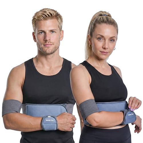 Universal Left Right Shoulder Immobilizer Arm Sling Brace for Clavicle Dislocation - Grey (28-38 Inches) - Support After Surgery