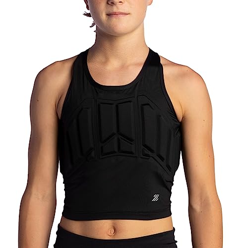 Youth Chest Protector Vest for Girls - Impact-Dispersing Sports Gear for Contact Sports
