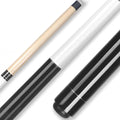 IIQ 2-in-1 Heavy Jump Break Pool Cue Stick 23-25oz Canadian Maple, Black & White