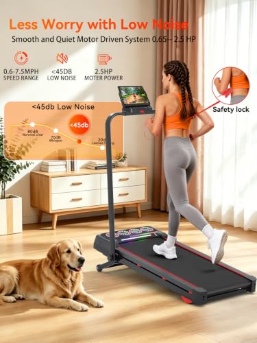 Ecogou 2.5HP Under Desk Treadmill with 12-Level Auto Incline, Remote & Screen