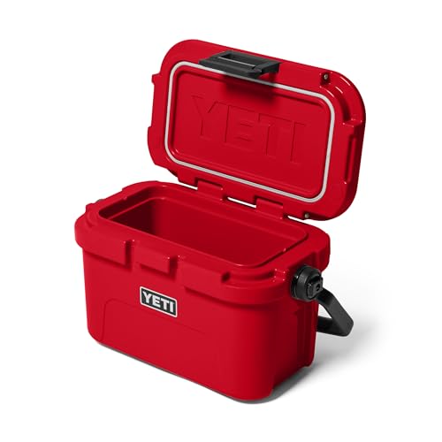 YETI Roadie 8 Hard Cooler - Rescue Red Portable Insulated Ice Chest