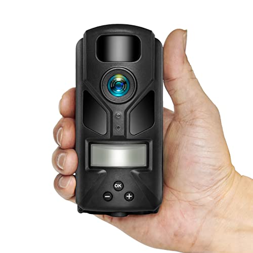 20MP Mini Trail Camera with Night Vision 80ft Range Waterproof Hunting Camera