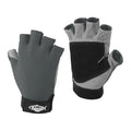 Charcoal UV Fishing Gloves Sun Protection Fingerless Kayaking Gloves - Small