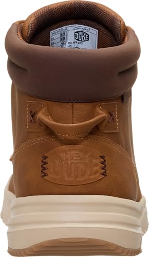 HEYDUDE Men's Bradley II Water-Resistant Leather Boots - Argan Oil / Multi, Size 11