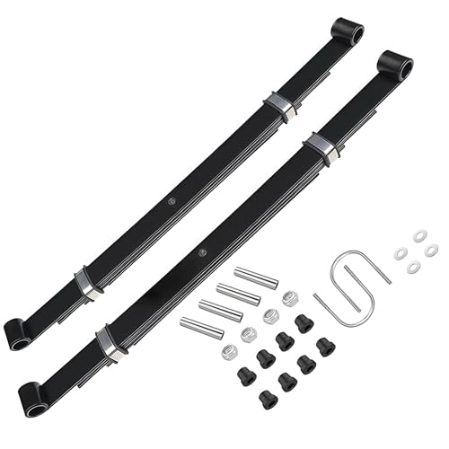 Heavy Duty Rear Leaf Spring Kit for Club Car Precedent Golf Cart, 4-Leaf Design