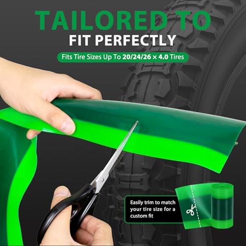 Hycline Fat Tire Liners, 110mm TPU Inserts for 20/24/26 x 4.5-5.0", 2